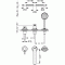 Bateria wannowa ALPLUS TRES 3 otworowa, chrom 20316102