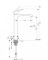 Bateria umywalkowa AXOR CITTERIO M wysoka, chrom 34127000