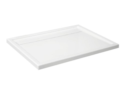 Brodzik prostokątny SCHEDPOL CAMPARO 80x120x6,5cm, z odpływem liniowym, biały 3.088