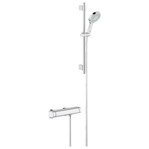Bateria natryskowa GROHE GROHTHERM 2000 z termostatem + zestaw natryskowy POWER&SOUL 60cm, chrom 34281001