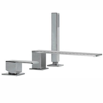 Bateria wannowa 3 otworowa CUADRO TRES wylewka 220 mm chrom 00616103