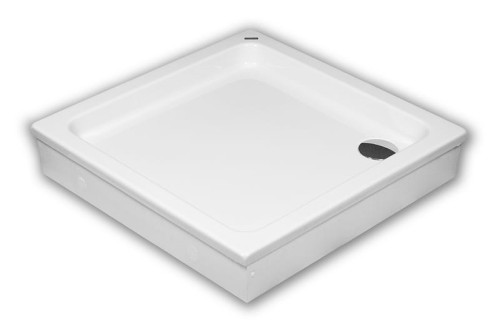 Brodzik kwadratowy SCHEDPOL GRANDO 90x17cm, biały 3.025