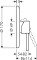 Bateria natryskowa AXOR STARCK element zewnętrzny chrom 10616000