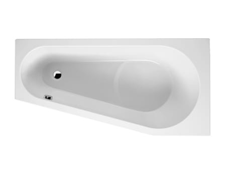 Wanna asymetryczna RIHO DELTA 150x80cm, lewa, biała BB81