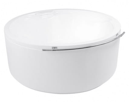 Wanna okrągła POOL-SPA ATLANTYDA 160 z kaskadą, na stelażu, white PWRD310ZS000000