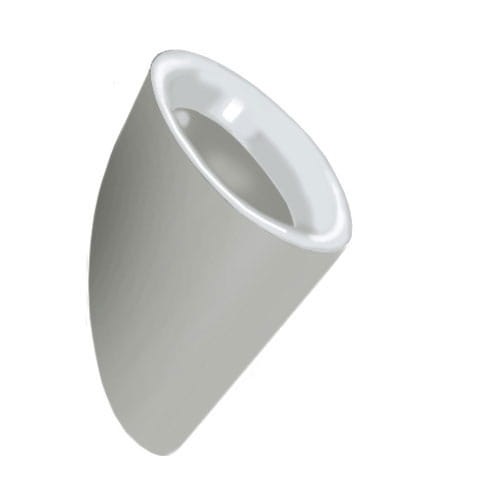 Pisuar DURAVIT STARCK 2 z zasysaniem, dopływ z tyłu, model z muchą, biały 0834320007