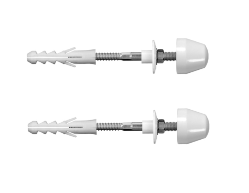 Śruby do mocowania umywalki M10x140 z białymi kapturkami 1022101220