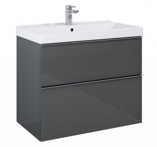 Szafka podumywalkowa ELITA LOOK 80x45cm, wiszaca 2S, anthracite  167082