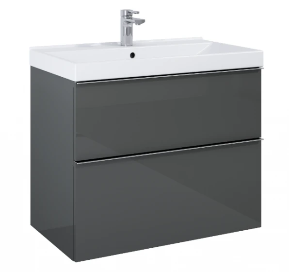 Szafka podumywalkowa ELITA LOOK 80x45cm, wiszaca 2S, anthracite  167082