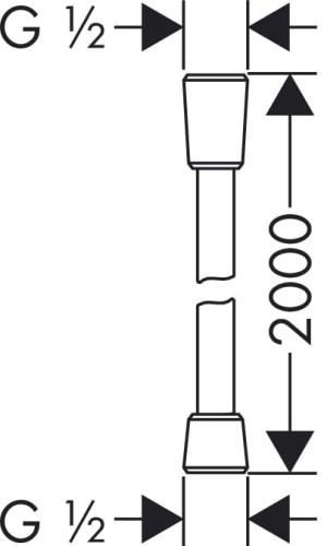 Wąż prysznicowy HANSGROHE ISIFLEX 200cm, chrom 28274000
