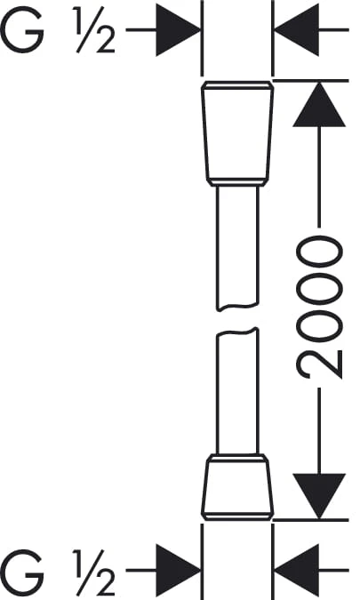 Wąż prysznicowy HANSGROHE ISIFLEX 200cm, chrom 28274000