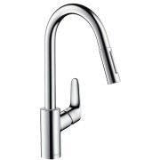 Bateria kuchenna HANSGROHE FOCUS z wyciąganą wylewką, chrom 31815000