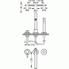 Bateria wannowa STUDY-TRES 3 otworowa, chrom 26215001
