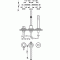 Bateria wannowa STUDY-TRES 3 otworowa, chrom 26215001
